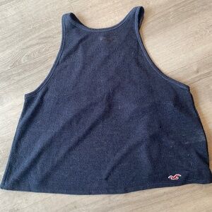 NWT Hollister Soft Navy Sleeveless Top size M